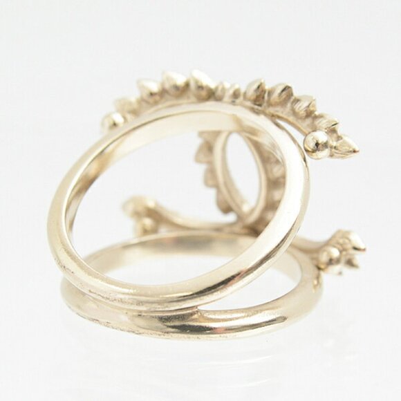 CHANEL Gold Logo Ring - Picture 5 of 10